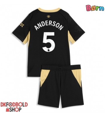 Manchester City Elliot Anderson #5 Udebanesæt Børn 2026-27 Kort ærmer (+ korte bukser)